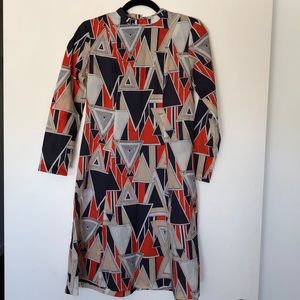 Long sleeves vintage dress